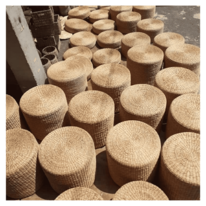 Water Hyacinth <b>Cushion</b> <b>Pad</b> Natural hyacinth woven floor <b>cushion</b> for casual seating and boho interiors Vietnam made - Product Image 2