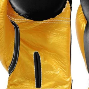 Professional <b>Black</b> Gold <b>Leather</b> Boxing <b>Gloves</b> Velcro Wrist Training Sparring <b>Gloves</b> for Men and <b>Women</b> - Product Image 6