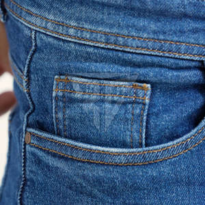 กางเกงยีนส์แบบลำลองของผู้ชายกางเกงเอวสูงปานกลางผ้าฝ้าย100% น้ำหนักเบาดีไซน์ตามสั่งขนาดผู้ใหญ่ - Product Image 5