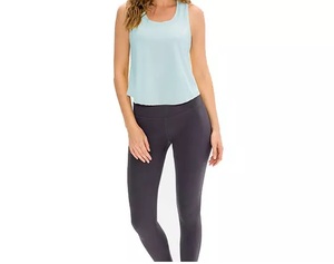 Débardeurs d'entraînement OEM sans manches décontractés pour femmes séchage rapide respirant polyester coton tricoté couleurs unies en vente - Product Image 1
