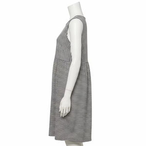 Robe décontractée sans manches rayée écologique en coton respirant et léger, vêtement de mode pour l'été, la plage, les voyages en plein air - Product Image 5