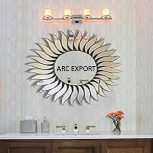 Miroir en fil de fer de qualité supérieure conception antique formes personnalisées miroir transparent pour accessoires de décoration de salle de bain à vendre - Product Image 5