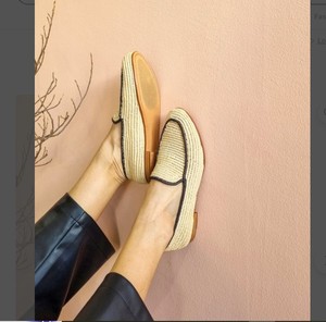 รองเท้าปาล์มคุณภาพดี, ทำด้วยมือ, รองเท้าฤดูร้อน, รองเท้าโมร็อกโก, แฟลตระดับไฮเอนด์ - Product Image 2