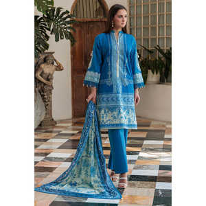 Traje de 3 Piezas para Mujer con Estampado y Mangas Bordadas CL-52074 - Product Image 2