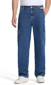 Brand Logo High Demanding Best Quality Men Cargo Jeans High Wear New Style Best Quick Dry New Arrival Best Men Cargo Jeans - Product Image 2