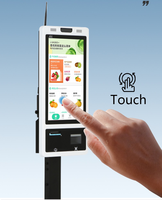 Máquina POS de pago con código QR de autoservicio de 21,5/24/27/32 pulgadas para supermercado, restaurante, quiosco de pedidos de productos para caja registradora