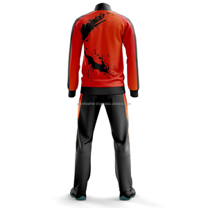 Survêtement pour homme adulte par sublimation Survêtement polaire grande taille de couleur blanche et bleue à fermeture éclair pour homme adulte - Product Image 4