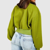 Blouson universitaire en laine avec broderie en peau de mouton, personnalisable, court, pour femme, respirant, coupe-vent, rembourré en coton, fini