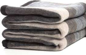 Mantas de lana reciclada de Harshit International 100% lana polar con técnica tejida de cuadros y patrones lisos de PRISONERS - Product Image 4