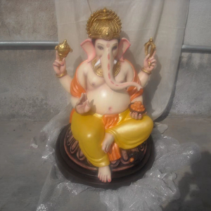 Statue de bouddha en fibre de verre légère pièce d'art intérieure/extérieure durable pour bureau à domicile et décor paysager modèle en résine grandeur nature - Product Image 1