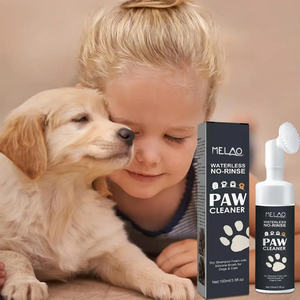 Ingredientes naturales Limpiador profundo de patas de gato sin enjuague Limpiador de patas Champú de espuma para mascotas con cepillo para <span class=keywords><strong>perros</strong></span> - Product Image 5