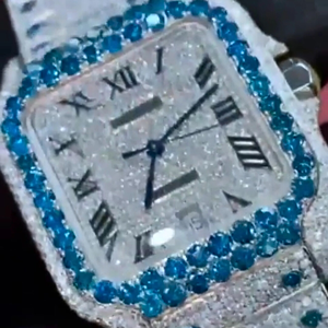 Reloj de Lujo de Alta Calidad, Resistente al Agua, Mecánico, con Diamantes VVS Cultivados en Laboratorio, con Cristales, para Hombre y Mujer - Product Image 1