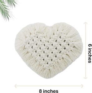 Posavasos de Macramé Hechos a Mano con Cuerda de Algodón, Elegantes Bases para Bebidas Estilo Bohemio - Product Image 5