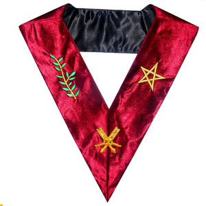 AASR BADGES DE SECRÉTAIRE 14E DEGRÉE-Perles brodées Personnalisables à coudre de luxe - Product Image 4