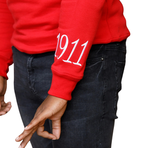 HBCU-Sudadera de chenilla con cuello redondo rojo granate 500GSM algodón cálido invierno fraternidad griega KAP ropa personalizada - Product Image 3