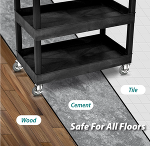 Huarui Silent less Non-Marking Grauer Kleber TPR Gummi Schwenkbare Gewindes tiel rollen Räder für Bürostuhl Spielzeug behälter - Product Image 5