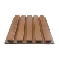 Panneau mural en composite de bois de bambou à cinq nervures, classe E0, classe B1, ignifuge, imperméable, résistant à l'humidité, pour salon