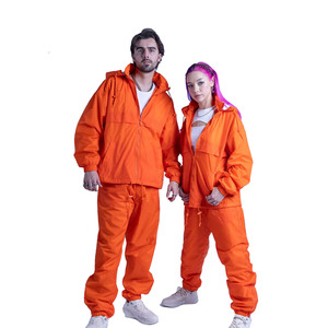 Chaqueta Cortavientos de Poliéster para Mujer, Personalizada, para Invierno, con Capucha, Traje Deportivo de Dos Piezas, Transpirable, de Secado Rápido, Unisex - Product Image 1