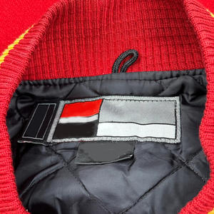 Chaqueta Varsity Impermeable de Talla Grande con Cuello Alto y Logotipo Frontal, Cuerpo de Lana y Mangas de Cuero para Hombre, Tendencia 2026, para Invierno - Product Image 6