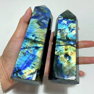 Natural Rainbow Labradorite <b>Crystal</b> Point Tower Polished Energy <b>Wand</b> Quartz for Home Decor and Healing Love Gift-Bulk Supply - Product Image 2