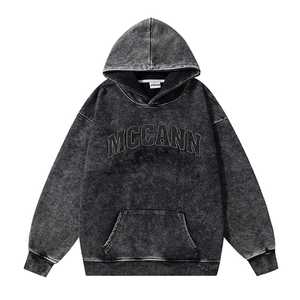 Sudaderas con Capucha Personalizadas para Hombre, Diseño 2024, Alta Calidad, Transpirables, Bordado 3D, Estilo Liso Teñido y Lavado a la Piedra, Pakistán - Product Image 1
