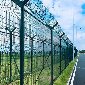 Paneles de valla de malla soldada 1,8 con revestimiento de PVC de alta seguridad de 358-3m, vista clara, valla anticorte anticaída para Priso - Product Image 1