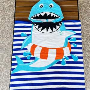 Fábrica al por mayor nuevos modelos de impresión orgánica niños poncho con capucha, toalla de playa de diseño animal de microfibra para niños <span class=keywords><strong>Gif</strong></span> - Product Image 6