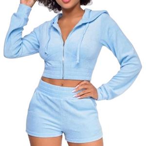 Women's Outfits Crop Top Hoodie <b>Shorts</b> 2 Piece <b>Short</b> Set Matching Sets Women Jogger Set Women Two Piece Pants - Product Image 6