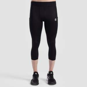 GA Compression Men's 3/4 <b>Pants</b> 2.0 <b>Black</b> Leggings - Product Image 2