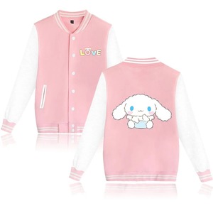 เสื้อแจ็กเก็ตเบสบอลสำหรับผู้หญิงผู้ชายเสื้อแจ็กเก็ตบอมเบอร์ลายการ์ตูนน่ารัก - Product Image 5