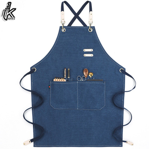 2024 nuevo delantal de cocina personalizado con bolsillos MOQ bajo para hombres y mujeres - Product Image 4