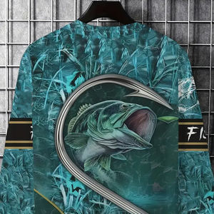 ชุดตกปลาแขนยาวระบายอากาศได้ดีน้ำหนักเบาสำหรับผู้ชายชุดตกปลาแห้งเร็วลายพื้นสไตล์ฤดูหนาว - Product Image 4