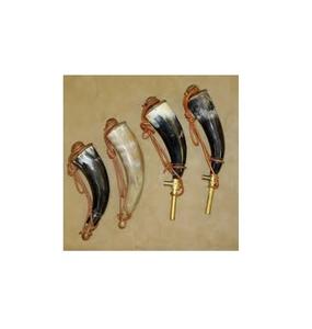 ลูกบิดทองเหลืองทรงแตรสำหรับดื่มเบียร์เขาควายธรรมชาติคุณภาพระดับพรีเมี่ยม - Product Image 1