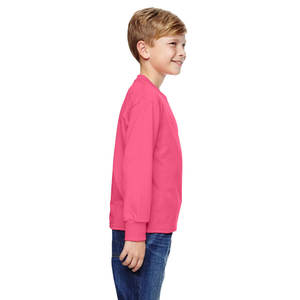 Negro Unisex Niños Algodón Jersey Negro 100% Algodón Camisa de manga larga Negro - Product Image 5