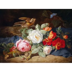 Oiseau Accent Carrelage Mural Cuisine Dosseret Mural 8x6 Bouquet de Fleurs Peintures Murales - Product Image 1