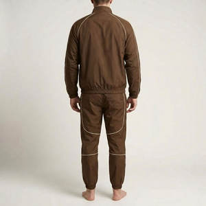 ผู้ผลิตชุดวอร์มไนลอนกันลมแบบขายส่งตามสั่ง ชุดกีฬาเรียบง่ายกันน้ำสำหรับการสั่งซื้อจำนวนมาก - Product Image 2