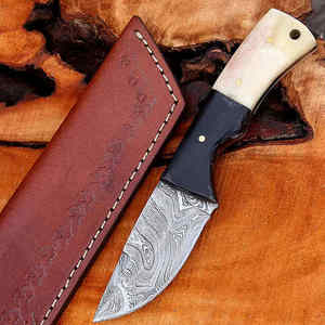 Hoja de acero de Damasco hecha a mano, Cuchillos con mango de madera - Product Image 6