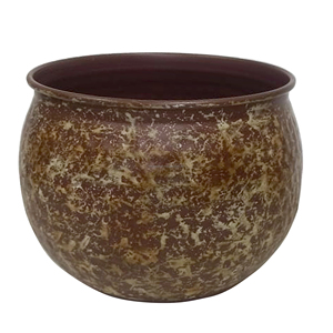 Fournitures de jardin Design martelé en métal Pots de fleurs modernes Grand support décoratif parfait pour les espaces intérieurs et extérieurs - Product Image 2