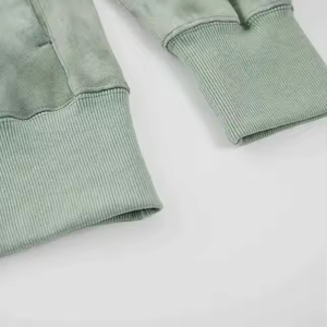 2025 hiver hommes nouvelle mode 100% coton à capuche à manches longues couleur unie lâche rue décontracté polaire lavé à capuche pour unisexe - Product Image 3