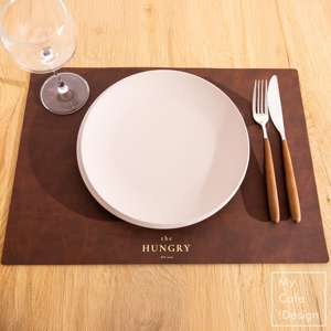 แผ่นรองหนังแท้หรูหราเป็นมิตรกับสิ่งแวดล้อมสำหรับโต๊ะอาหารร้านอาหารทนความร้อนสามารถซักได้กันน้ำ LPM-0028 - Product Image 2