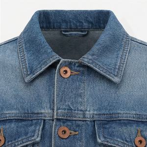 Jeans Jackets Solid Color Casual Jacket <b>Covered</b> <b>Button</b> Women Jean Coat Stylish Outerwear Fashion Streetwear Top Customized Color - Product Image 4