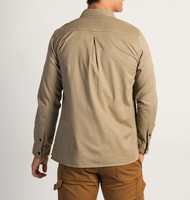 Nouveautés Chemises Homme Tendance Rayées Manches Longues Boutonnées Décontractées Chic 100% Coton Infroissable Tissu Chevrons Printemps