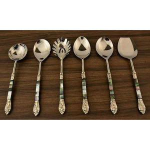 Hot Selling Stainless Steel Salad Server Durable & Stylish <b>for</b> Restaurants Catering & Home Sturdy handcrafted salad servers - Product Image 1