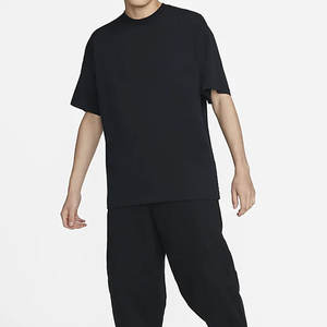 T-shirt à manches courtes et col rond pour hommes, 100% coton, tissu tricoté confortable, couleur unie, meilleur prix - Product Image 3