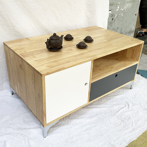 OSAN III โต๊ะกาแฟแบบปรับเปลี่ยนได้พร้อมลิ้นชัก 100x60x45 ซม. ไม้ยางพาราเฟอร์นิเจอร์ห้องนั่งเล่นที่ทนทานพร้อมที่เก็บของ TT68047 - Product Image 6
