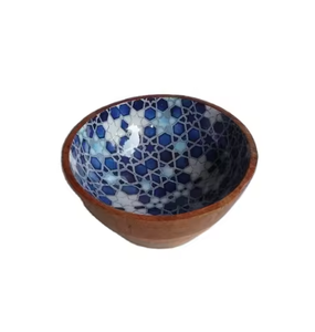 Cuencos para servir desechables de madera hechos a mano, nuevo diseño, cuencos para servir comida de mesa impresos con esmalte para servir ensaladas en el restaurante del hogar - Product Image 5