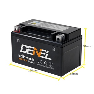 Batterie de moto DENEL Agm haute Performance <span class=keywords><strong>YTX7</strong></span> 12V 7Ah 120A pour motos à double sport/rue/tout-terrain - Product Image 6