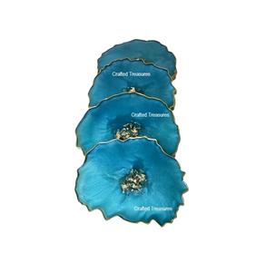 Fantastic Design <b>Coaster</b> Fancy <b>Blue</b> <b>Coaster</b> Set of 4 Customized Size and Shape <b>Coaster</b> With Superior Quality - Product Image 1