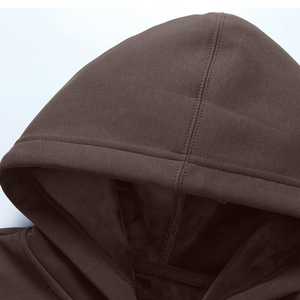 Vente en gros de logo personnalisé Ensemble de jogging grande taille pour hommes Survêtement à capuche d'entraînement décontracté pour la course à pied Motif solide Saison d'automne - Product Image 3