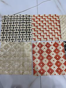 งานฝีมือจากไม้ไผ่ที่ยั่งยืน ทนทาน รูปทรงสี่เหลี่ยมผืนผ้า ดีไซน์ดั้งเดิม ติดผนัง สำหรับตกแต่งบ้านและรีสอร์ท คุณภาพสูง - Product Image 6